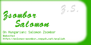 zsombor salomon business card